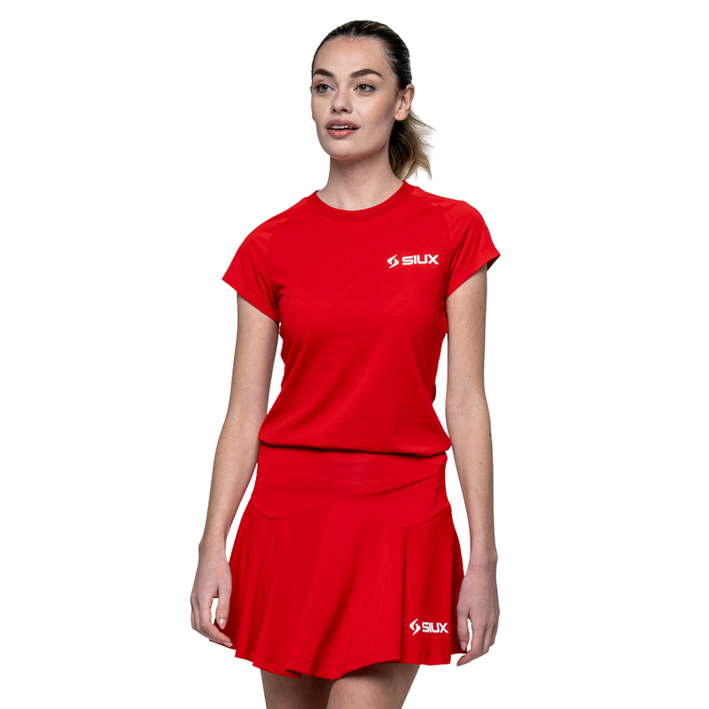 T-shirt Siux Match Rouge Femme - Esprit Padel Shop