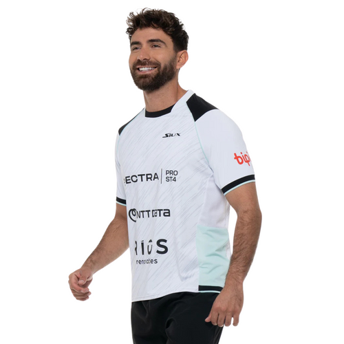 T-shirt Siux Replica Electra Stupa Officiel Blanc 2025 - Esprit Padel Shop
