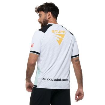 T-shirt Siux Replica Electra Stupa Officiel Blanc 2025 - Esprit Padel Shop