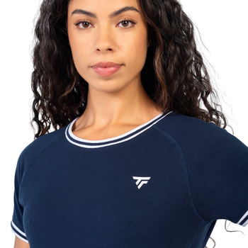 T-shirt Tecnifibre Team Stretch Bleu Marine Femme - Esprit Padel Shop