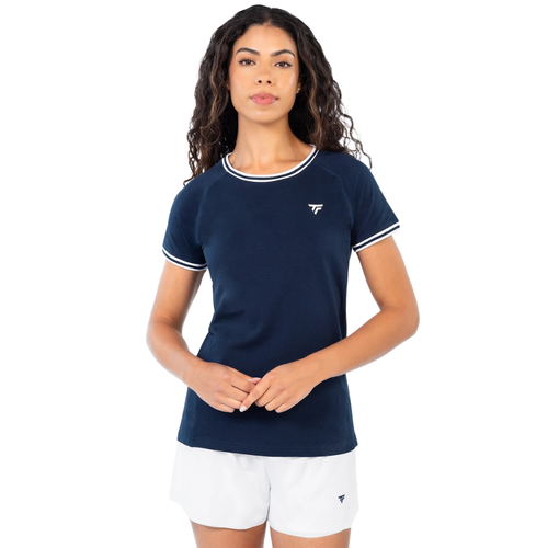 T-shirt Tecnifibre Team Stretch Bleu Marine Femme - Esprit Padel Shop