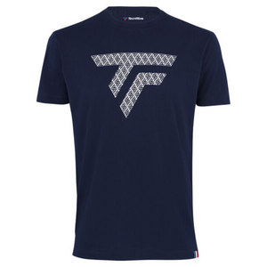 T-shirt Tecnifibre Training Tee Bleu Marine Face - Esprit Padel Shop