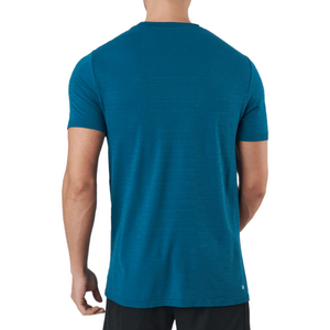 T-shirt Wilson Bela Seamless Crew III Bleu Arrière - Esprit Padel Shop