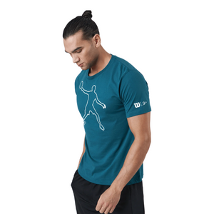 T-shirt Wilson Bela Tech Tee II Bleu - Esprit Padel Shop