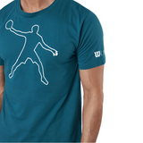 T-shirt Wilson Bela Tech Tee II Bleu - Esprit Padel Shop