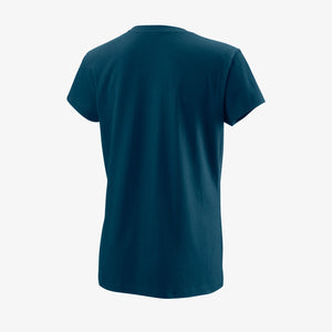 T-shirt Wilson Scenic Tech Bleu Femme Arrière - Esprit Padel Shop