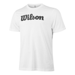 T-shirt Wilson Script Blanc Femme Face - Esprit Padel Shop 