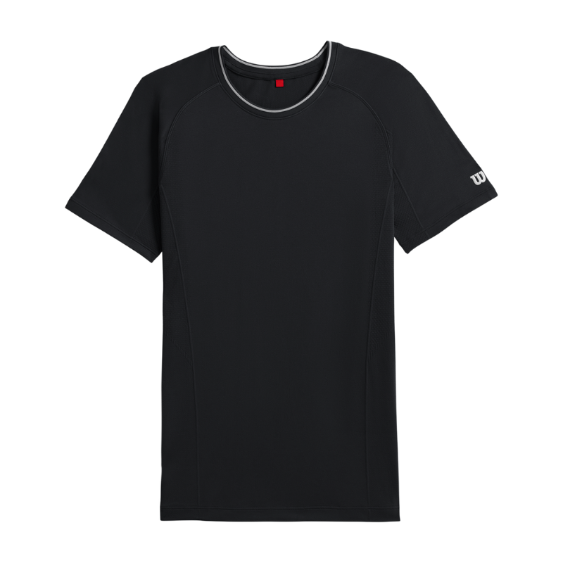 T-shirt Wilson Seamless Crew Noir - Esprit Padel Shop