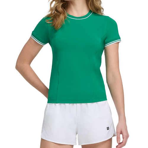T-shirt Wilson Team Seamless Tee Vert Femme - Esprit Padel Shop