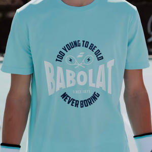 T-shirt Babolat Exercice Graphic Tee Bleu 2024 man - Esprit Padel Shop