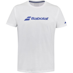 T-shirt Babolat Exercice Tee Blanc 2024 face - Esprit Padel Shop