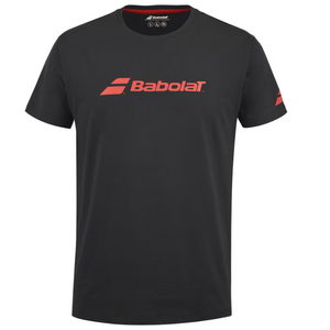 T-shirt Babolat Exercice Tee noir 2024 face - Esprit Padel Shop