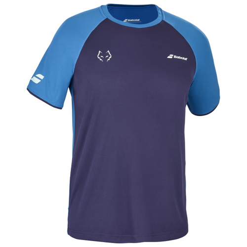 T-shirt Babolat Crew Neck Tee Lebron bleu 3q - Esprit Padel Shop