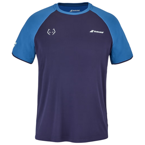 T-shirt Babolat Crew Neck Tee Lebron bleu face - Esprit Padel Shop