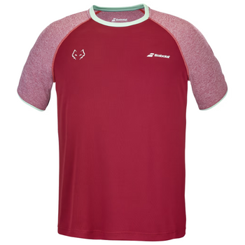T-shirt Babolat Play Crew Neck Tee Lebron Rouge face - Esprit Padel Shop