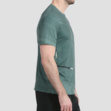 T-shirt Bullpadel Adula vert cote - Esprit Padel Shop 