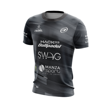 T-shirt Bullpadel Adula Noir Replica Navarro Junior face - Esprit Padel Shop