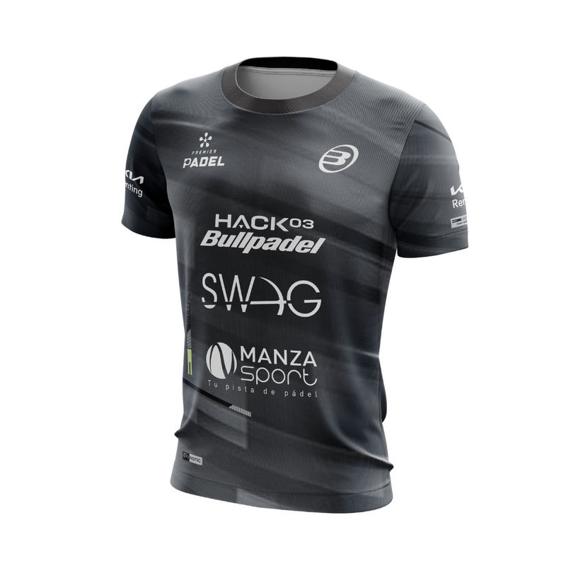 T-shirt Bullpadel Adula Noir Replica Navarro Junior face - Esprit Padel Shop