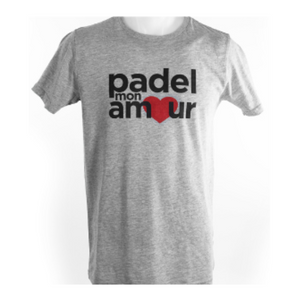 T-shirt Padel Mon Amour Coton Gris - Esprit Padel Shop