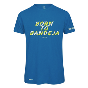 T-shirt TBT - Padel Wear® Born to Bandeja Coton Bleu - Esprit Padel Shop