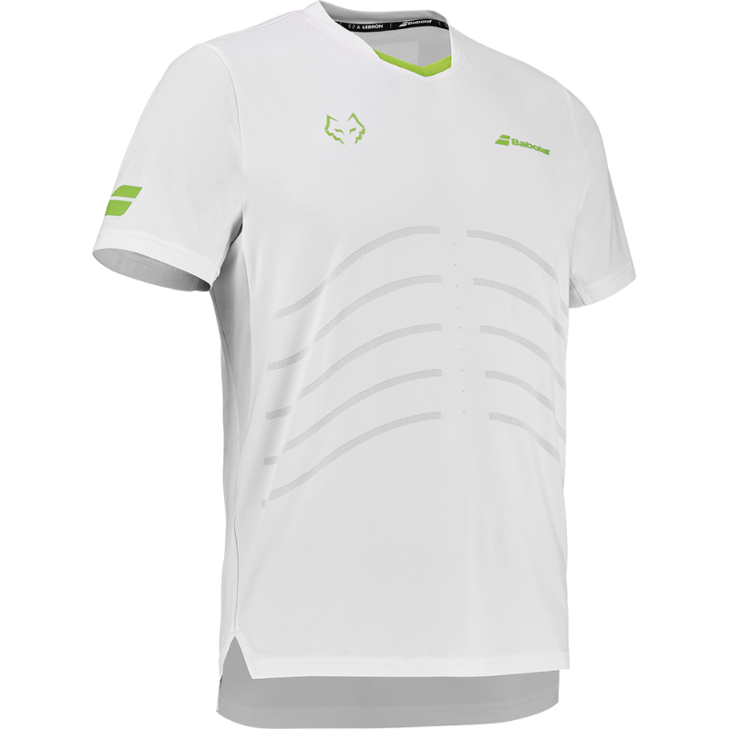 T-shirt Babolat Replica Crew Neck Lebron Blanc 2026 - Esprit Padel Shop