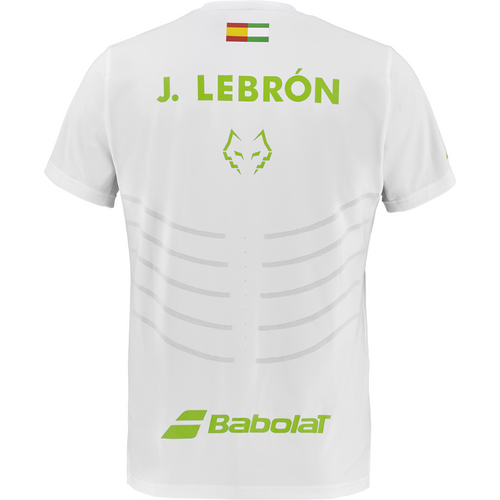 T-shirt Babolat Replica Crew Neck Lebron Blanc 2026 - Esprit Padel Shop