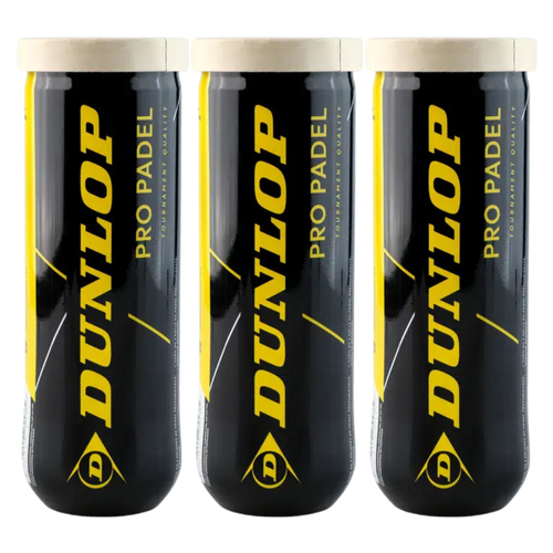 Tripack de 3 balles Dunlop Pro Padel - Esprit Padel Shop