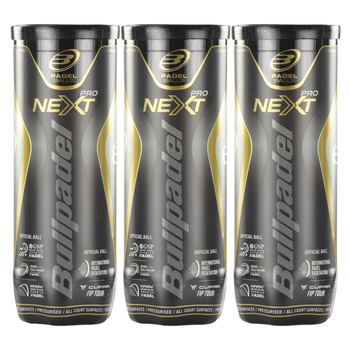 Tripack de 3 balles Bullpadel Next Pro - Esprit Padel Shop