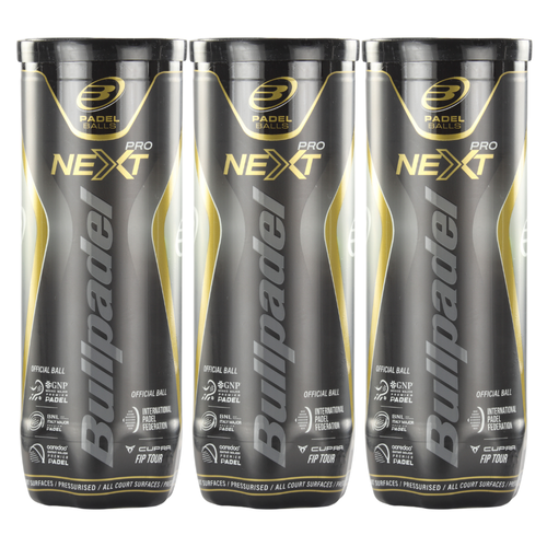 Tripack de 3 balles Bullpadel Next Pro - Esprit Padel Shop