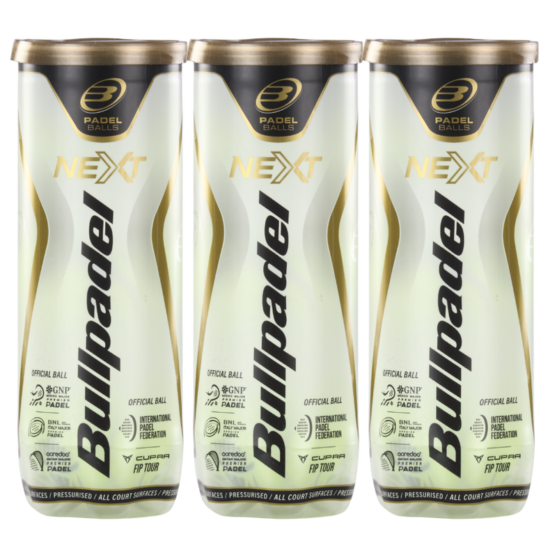 Tripack de 3 balles Bullpadel Next - Esprit Padel Shop