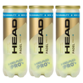 Tripack de 3 balles Head Padel Pro S+