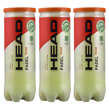 Tripack de 3 balles Head Padel Team - Esprit Padel Shop