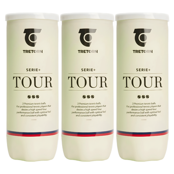 Tripack de 3 balles Tretorn Serie+ Padel Tour - Esprit Padel Shop