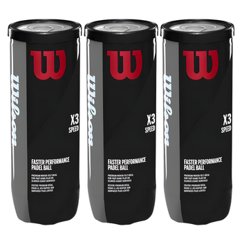 Tripack de 3 balles Wilson Padel Speed - Esprit Padel Shop