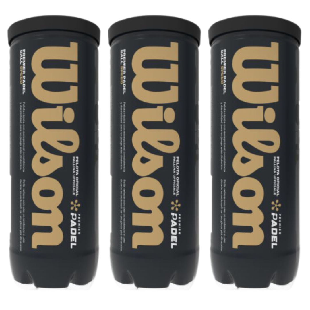 Tripack mit 3 Bällen Wilson Premier Padel Speed - Esprit Padel Shop
