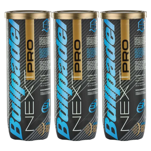 Tripack de 3 balles Bullpadel Next Pro - Esprit Padel Shop