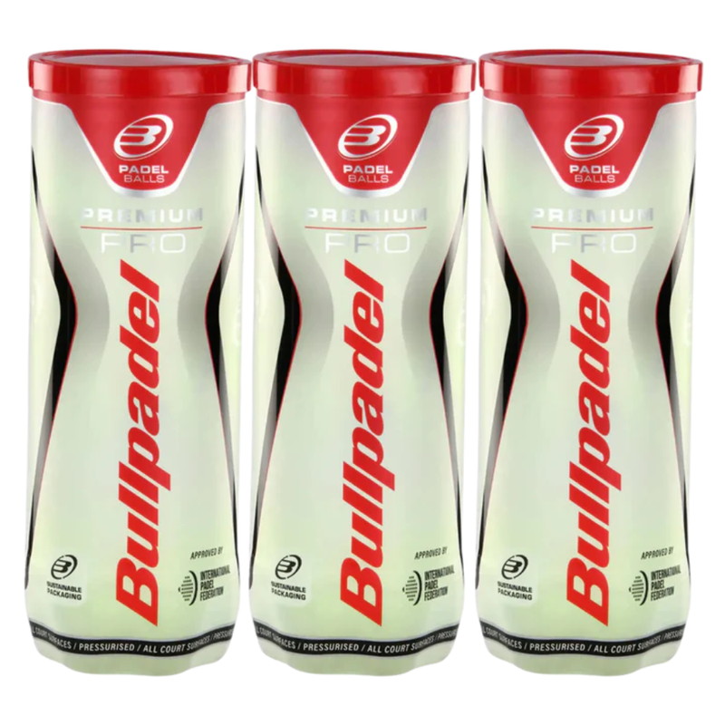 Tripack de 3 balles Bullpadel Premium Pro - Esprit Padel Shop