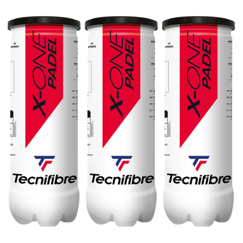Tripack de 3 balles Tecnifibre X-One - Esprit Padel Shop