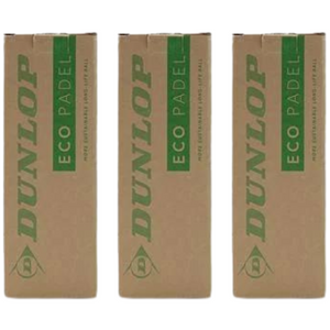 Tripack de 3 balles de padel Dunlop Eco Padel
