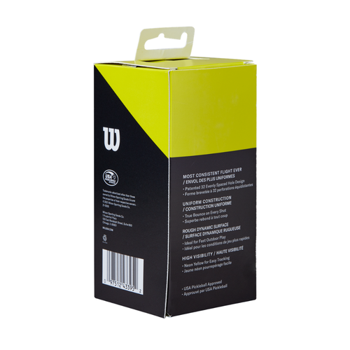 Tube de 2 balles de Pickleball Wilson TRU 32 - Esprit Padel Shop