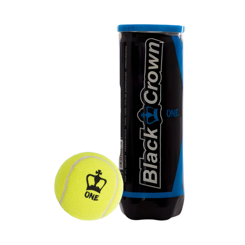 Tube de 3 balles Black Crown One - Esprit Padel Shop