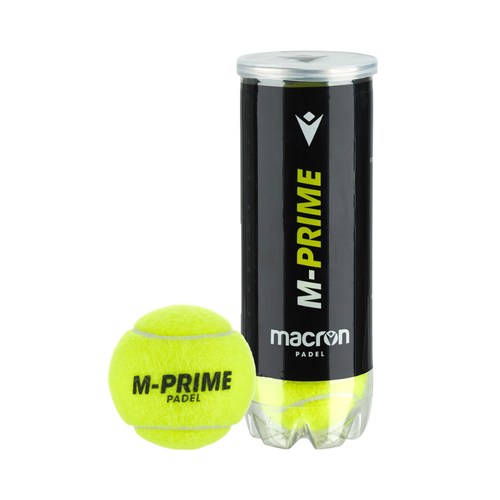 Tube de 3 balles Macron M-Prime - Esprit Padel Shop