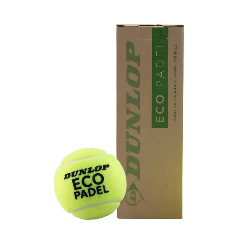 Tube de 3 balles Dunlop Eco Padel - Esprit Padel Shop