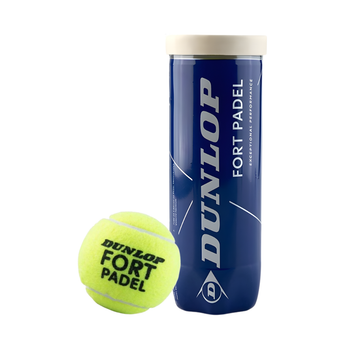 Tube de 3 balles Dunlop Fort Padel - Esprit Padel Shop