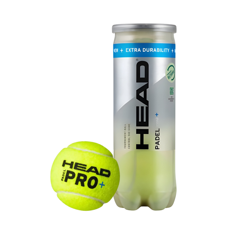 Tube de 3 balles Head Padel Pro+ - Esprit Padel Shop