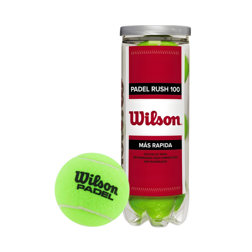 Tube de 3 balles Wilson Padel Rush 100 - Esprit Pade Shop