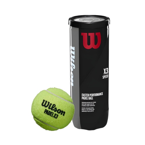 Tube de 3 balles Wilson Padel Speed - Esprit Padel Shop