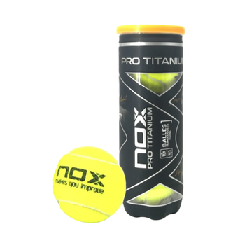 Tube de 3 balles Nox Titanium Pro - Esprit Padel Shop
