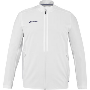 Veste Babolat Play Jacket Blanc face - Esprit Padel Shop