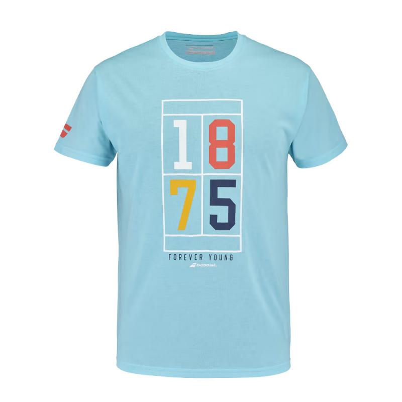 T-shirt Babolat Exercice Vintage Tee Bleu - Esprit Padel Shop